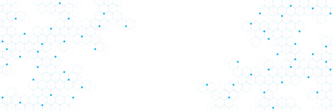 Abstract hexagon pattern background for medical, technology and science design concept. Vector