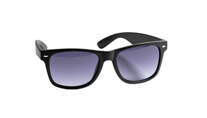 Classic wayfarer sunglasses with gradient tinted lenses