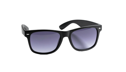 Classic wayfarer sunglasses with gradient tinted lenses