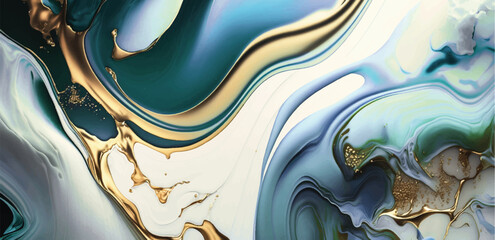 Multicolor brushed marbled surface. Abstract colorful illustration. Texture of marble. Wide vector illustration.	
