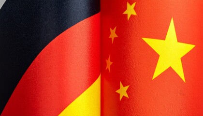 China and Germany flags side by side.
