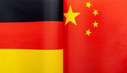 China and Germany flags side by side.