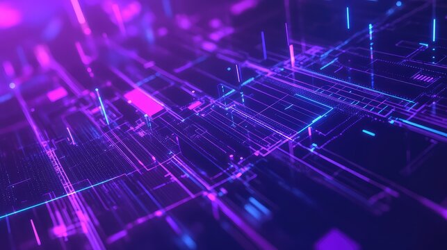 Digital circuit board network processing data lines