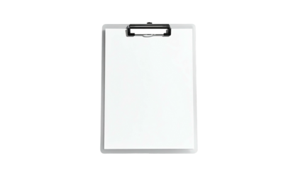 Blank clipboard with white paper, centered, simple, clean look
