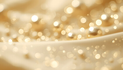 A metallic silver abstract background with frosted highlights and glowing particles, suitable for futuristic New Year branding.