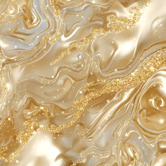 A luxurious golden silky abstract background with smooth curves and festive shine. Perfect for New Year promotions, elegant banners, product mockups, and upscale graphic design.