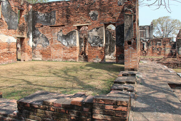 ruined house (phaulcon's residence) in lopburi in thailand 
