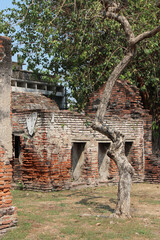 ruined house (phaulcon's residence) in lopburi in thailand 