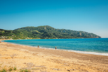 Obraz premium Agios Georgios beach on the Greek island of Corfu