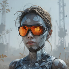 Orange Reflective Lens