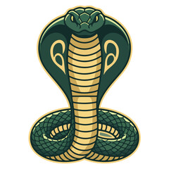Fototapeta premium A WILD cobra LOGO THAT REFLECTS POWER, BEAUTY AND HIGH PERFORMANCE FOR ESPORTS 