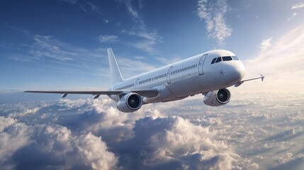 大空を飛ぶ飛行機