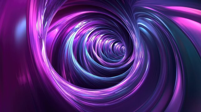 Futuristic vortex tunnel creating abstract light swirl effect
