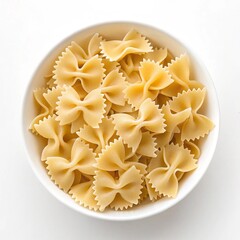Overhead View of a White Bowl Filled with Uncooked Rice,Top View of Uncooked Rice in a White Bowl,White Bowl of Uncooked Rice, Overhead Shot