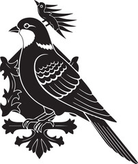 bird on a branch of tree