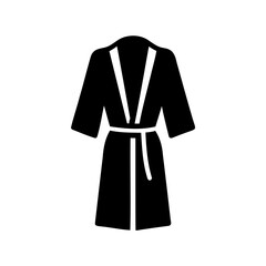 Bathrobe icon simple modern comfort garment relaxation Vector, illustration