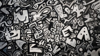 グラフィックアートの壁