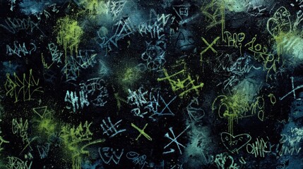 グラフィックアートの壁