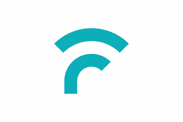 Letter F Connection Logo 