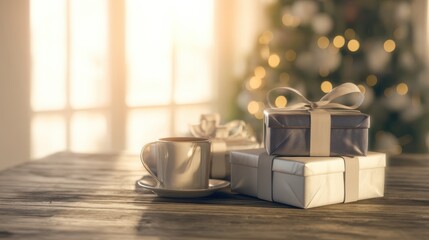 クリスマスプレゼントとコーヒー