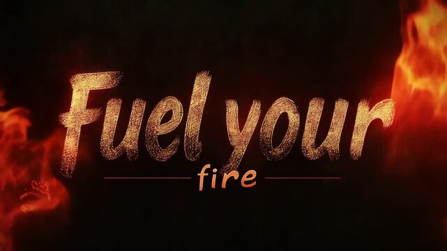 selective focus fuel your fire motivation and energy concept