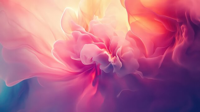 Abstract flowing pink purple light soft background