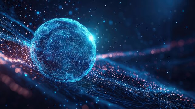 Digital globe network connecting global technology data