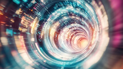 Data tunnel transporting information through digital network