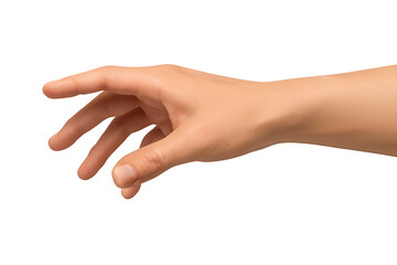 Female Hand Gesture Isolated on White Background
