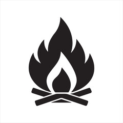 Campfire Icon Vector Illustration