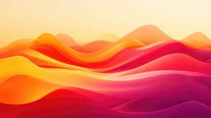 Abstract flowing wave lines creating vibrant gradient background