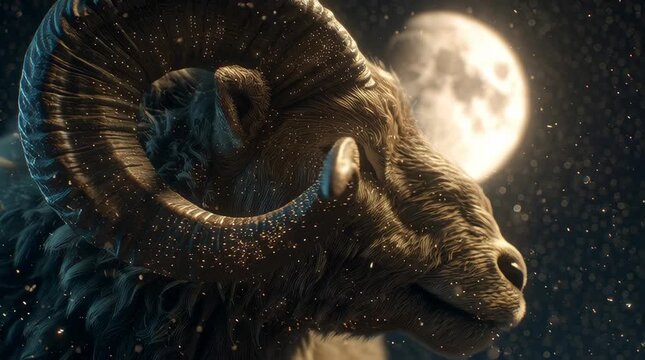 Aries Zodiac Warrior, Epic Astrology Hero Illustration for Fantasy and Horoscope Themes