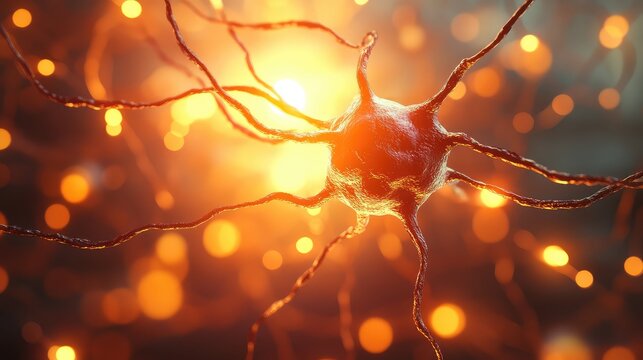 Neuron concept representing thought and artificial intelligence - Powered by Adobe