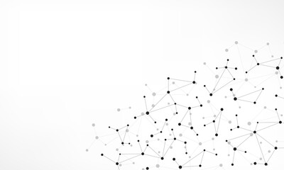 Molecular structure and genetic engineering, molecules DNA, neural network, scientific research. Abstract background for innovation technology, science, healthcare, and medicine