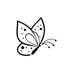 Creative butterfly logo, design, illustration, template 