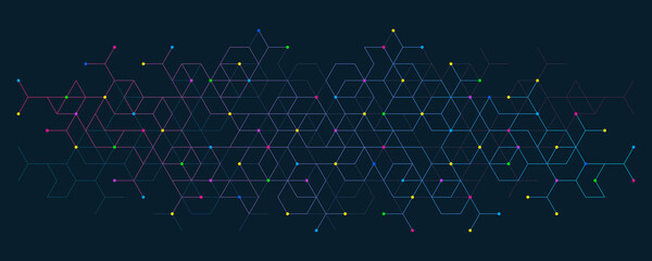 Abstract background with simple geometric figures and dots. Graphic design element and polygonal shape pattern