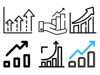 Collection of Icon sets for business and leadership, teamwork, and reports