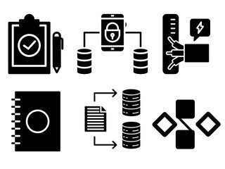 Collection of Icon sets for business and leadership, teamwork, and reports