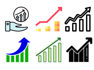 Collection of Icon sets for business and leadership, teamwork, and reports