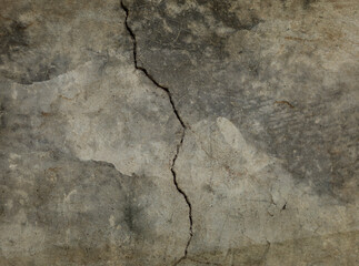 Abstract cracked grunge old concrete texture.