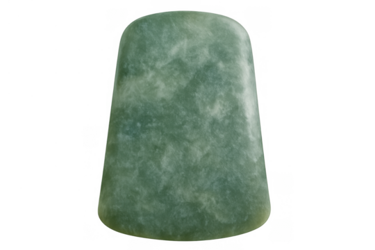 Jade stone neolithic celt axe head prehistoric tool artifact creating ancient history concept on transparent background
