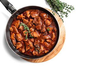 Beef Meat Stew with Red Wine, Braised Beef