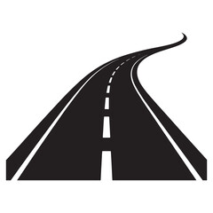 Modern Road Logo Vector Design