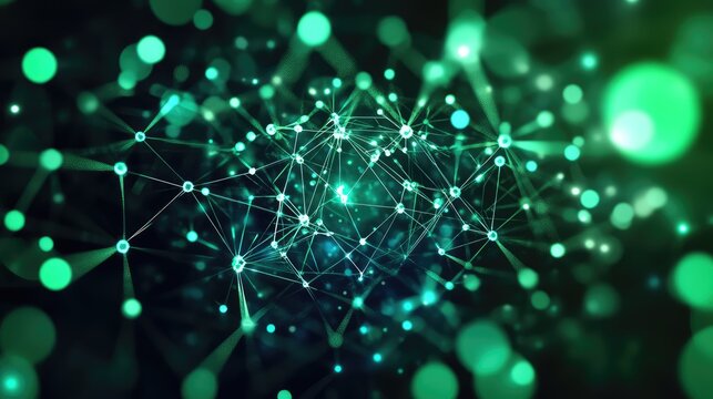 Digital network connecting nodes forming complex data structure