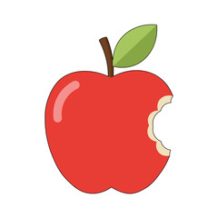 Illustration of a fresh red apple symbol for Eat A Red Apple Day, promoting healthy eating, nutrition, and wellness. Perfect for food campaigns and educational content.
