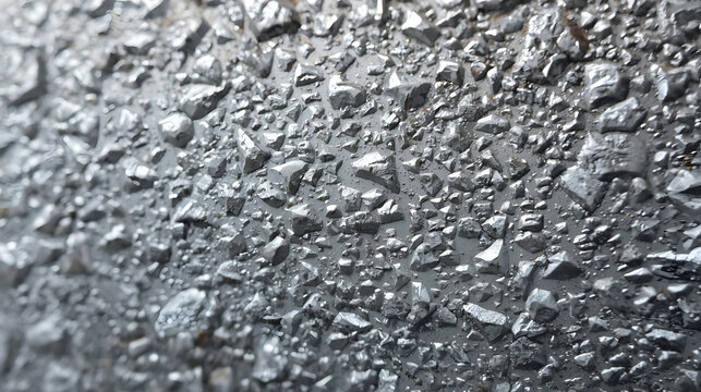 Stunning closeup of glistening metallic shards, perfect for adding a modern, textured feel to your design projects or backgrounds, creating a sense of futuristic and dynamic visual interest