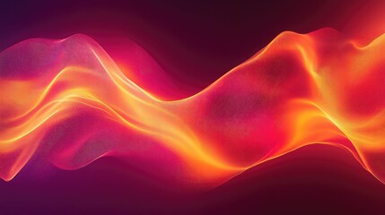 Glowing abstract digital wave with vibrant color movement