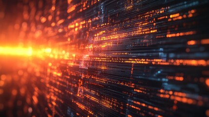 Digital data streaming creating network connections background