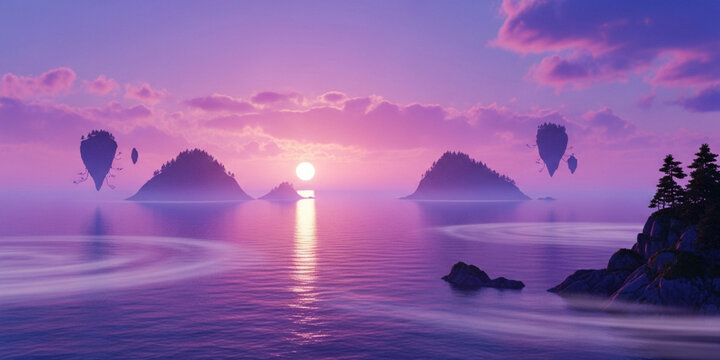 Floating Islands  - Powered by Adobe