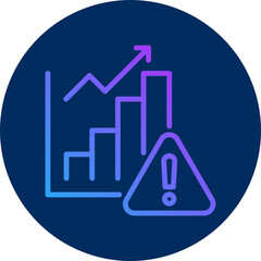 Sales icon for business risk, website, application, printing, document, poster design, etc